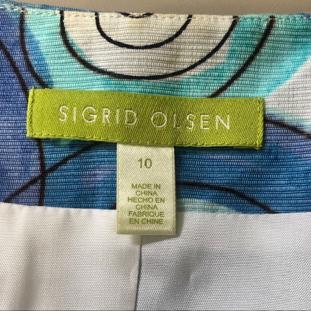 Sigrid Olsen Abstract Print Jacket - image 8